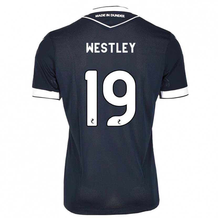 Danxen Hombre Camiseta Joe Westley #19 Azul Medianoche Blanco 1ª Equipación 2026/27 La Camisa México