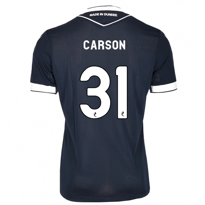 Danxen Hombre Camiseta Trevor Carson #31 Azul Medianoche Blanco 1ª Equipación 2026/27 La Camisa México