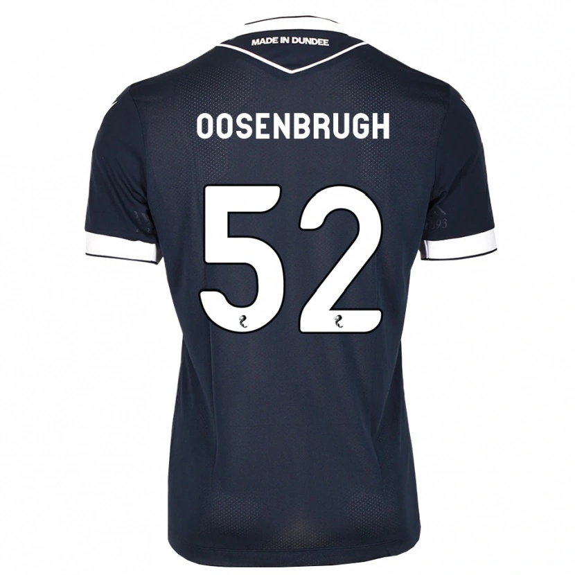 Danxen Hombre Camiseta Charley Oosenbrugh #52 Azul Medianoche Blanco 1ª Equipación 2026/27 La Camisa México