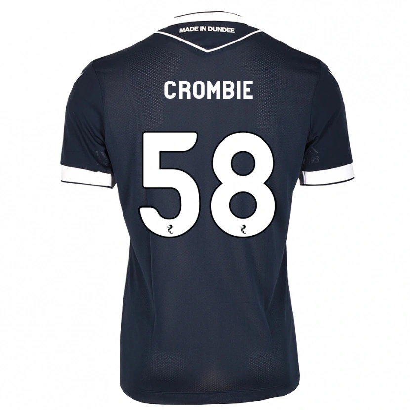 Danxen Hombre Camiseta Ethan Crombie #58 Azul Medianoche Blanco 1ª Equipación 2026/27 La Camisa México