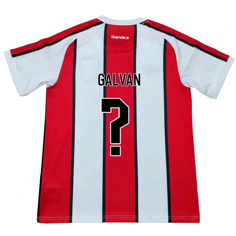 Danxen Hombre Camiseta Tomas Galvan #0 Blanco Rojo Negro 2ª Equipación 2026/27 La Camisa México