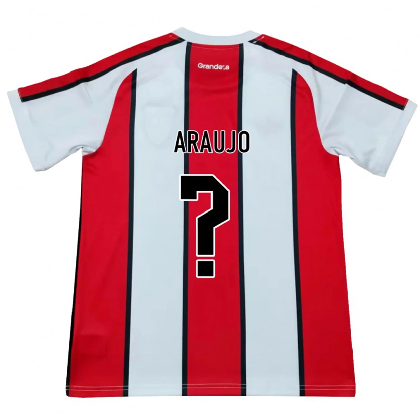 Danxen Hombre Camiseta Alexis Araujo #0 Blanco Rojo Negro 2ª Equipación 2026/27 La Camisa México