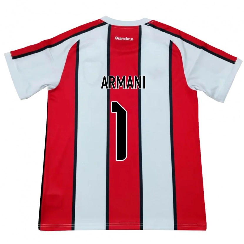 Danxen Hombre Camiseta Franco Armani #1 Blanco Rojo Negro 2ª Equipación 2026/27 La Camisa México