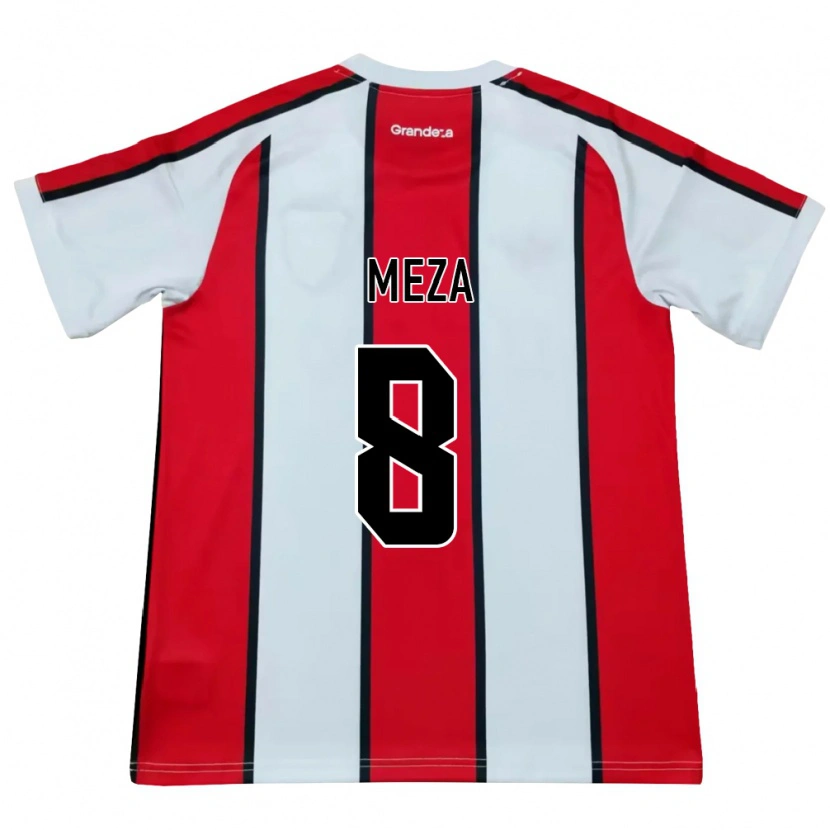 Danxen Hombre Camiseta Maximiliano Meza #8 Blanco Rojo Negro 2ª Equipación 2026/27 La Camisa México