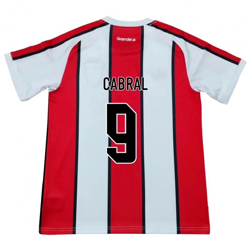 Danxen Hombre Camiseta Bruno Cabral #9 Blanco Rojo Negro 2ª Equipación 2026/27 La Camisa México