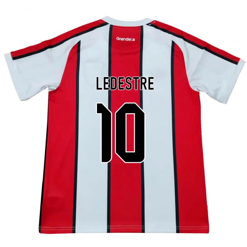 Danxen Hombre Camiseta Gianfranco Ledestre #10 Blanco Rojo Negro 2ª Equipación 2026/27 La Camisa México
