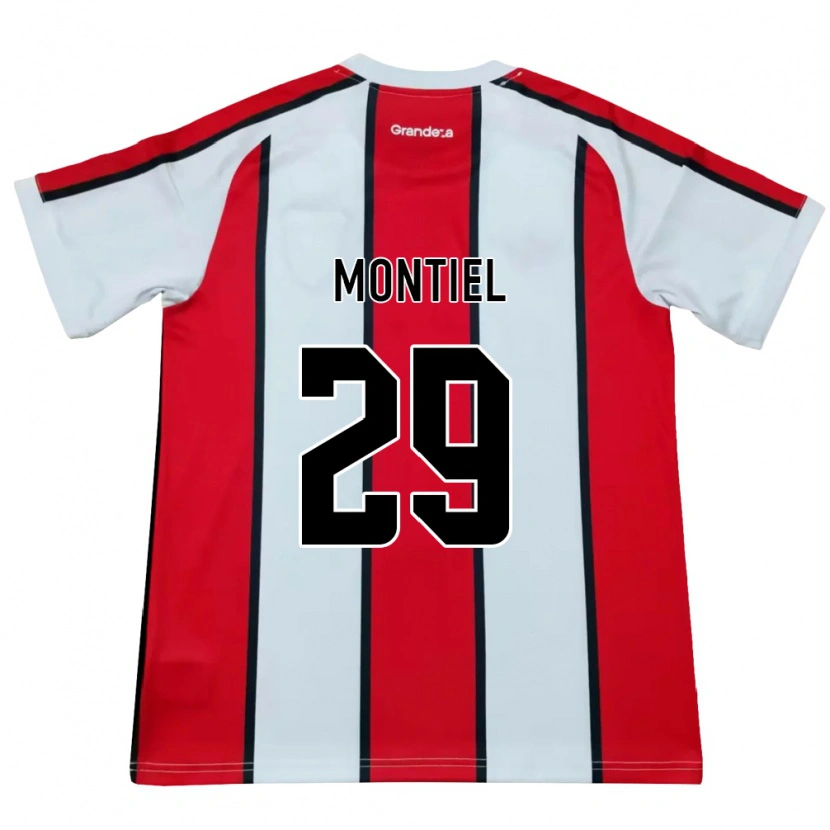 Danxen Hombre Camiseta Gonzalo Montiel #29 Blanco Rojo Negro 2ª Equipación 2026/27 La Camisa México