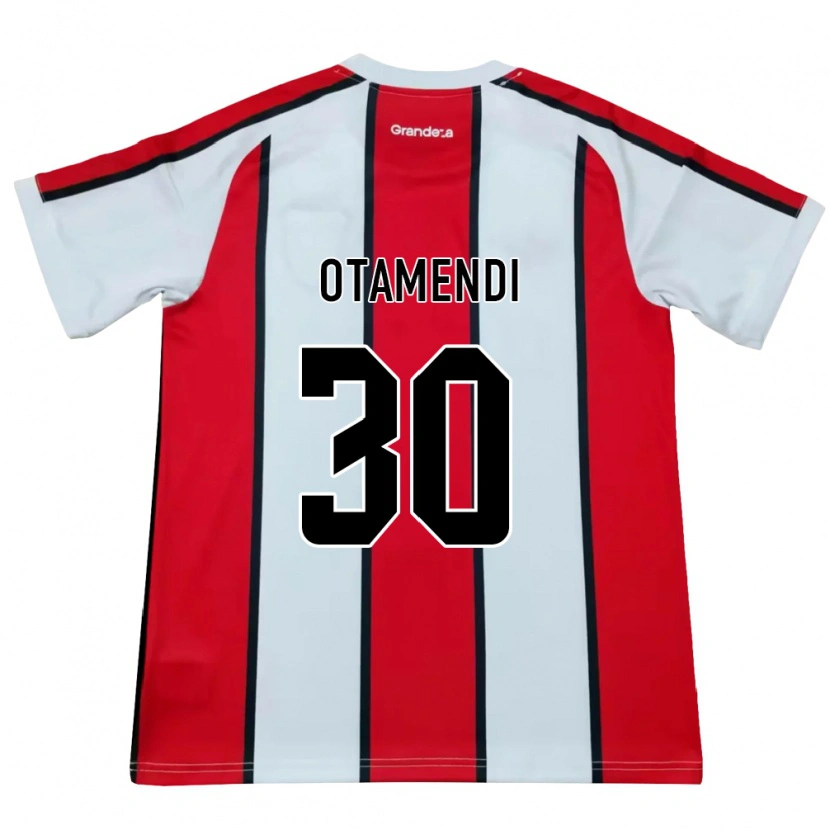 Danxen Hombre Camiseta Nicolás Otamendi #30 Blanco Rojo Negro 2ª Equipación 2026/27 La Camisa México