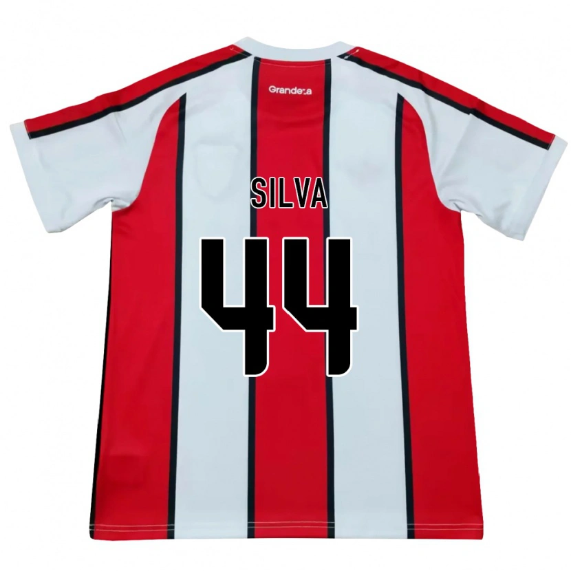 Danxen Hombre Camiseta Lucas Silva #44 Blanco Rojo Negro 2ª Equipación 2026/27 La Camisa México