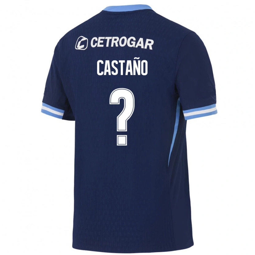 Danxen Hombre Camiseta Juan Ignacio Castano #0 Azul Real Azul Claro Blanco 2ª Equipación 2026/27 La Camisa México