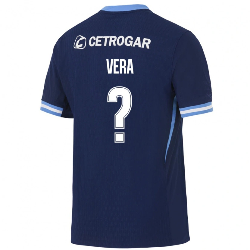 Danxen Hombre Camiseta Santino Vera #0 Azul Real Azul Claro Blanco 2ª Equipación 2026/27 La Camisa México