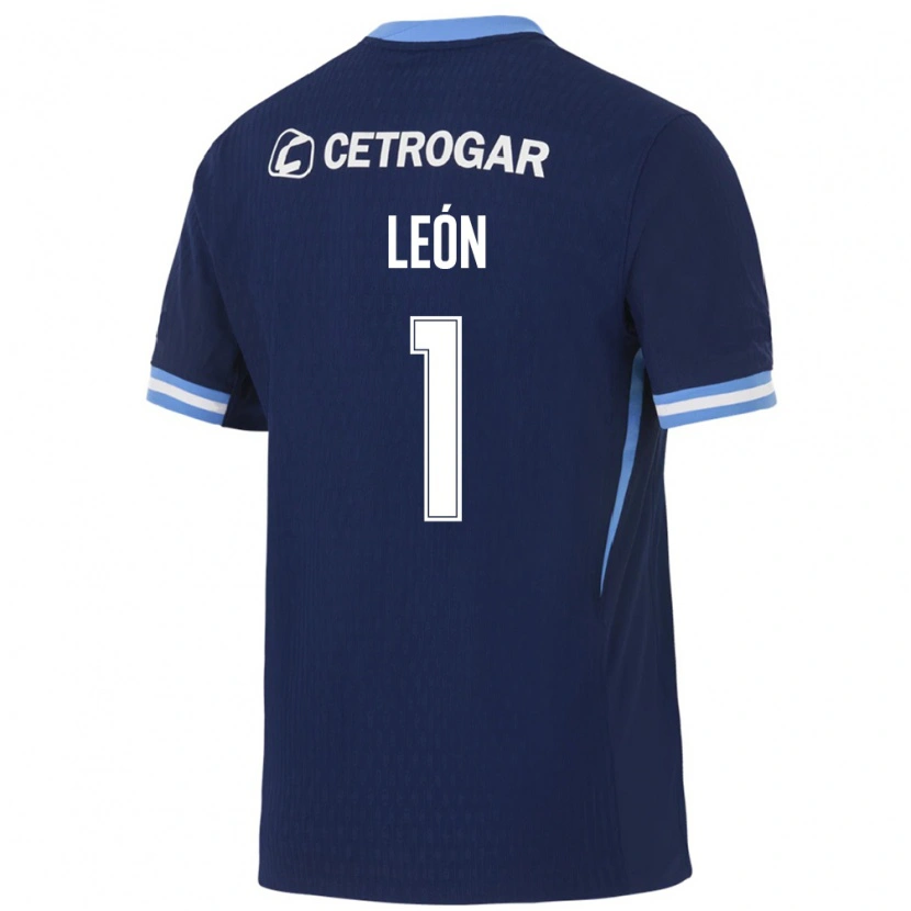 Danxen Hombre Camiseta Roberto Leon #1 Azul Real Azul Claro Blanco 2ª Equipación 2026/27 La Camisa México