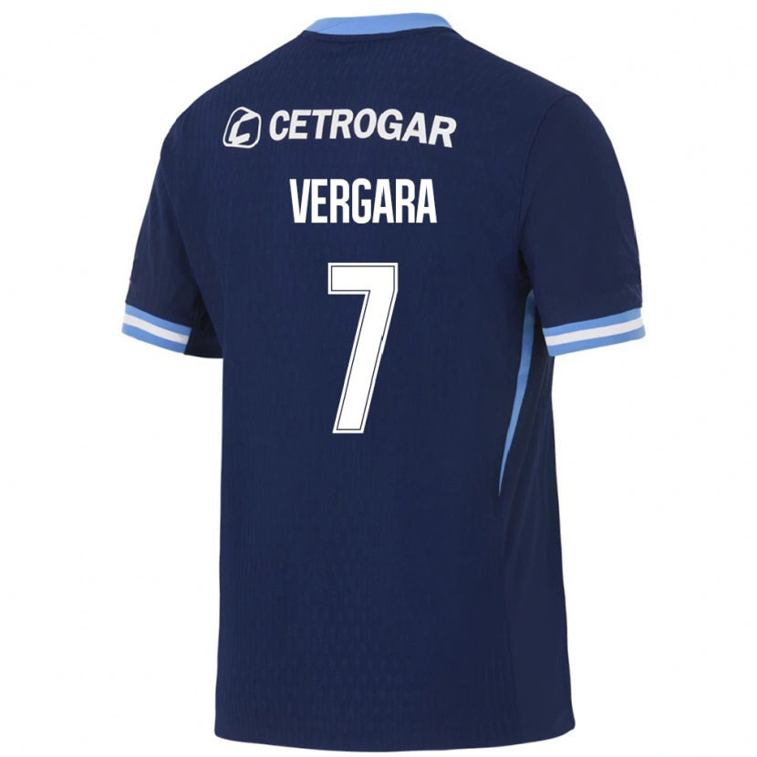 Danxen Hombre Camiseta Duván Vergara #7 Azul Real Azul Claro Blanco 2ª Equipación 2026/27 La Camisa México