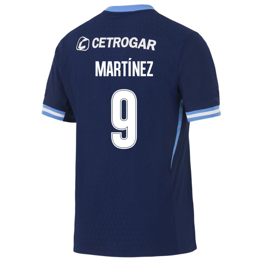 Danxen Hombre Camiseta Adrián Martínez #9 Azul Real Azul Claro Blanco 2ª Equipación 2026/27 La Camisa México
