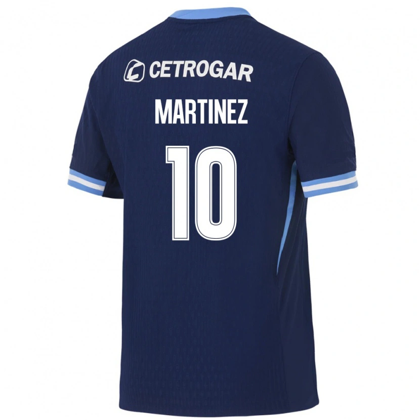 Danxen Hombre Camiseta Roger Martinez #10 Azul Real Azul Claro Blanco 2ª Equipación 2026/27 La Camisa México