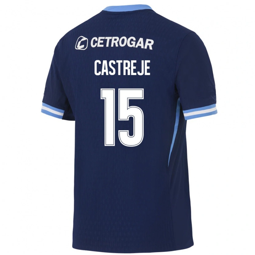 Danxen Hombre Camiseta Bautista Castreje #15 Azul Real Azul Claro Blanco 2ª Equipación 2026/27 La Camisa México