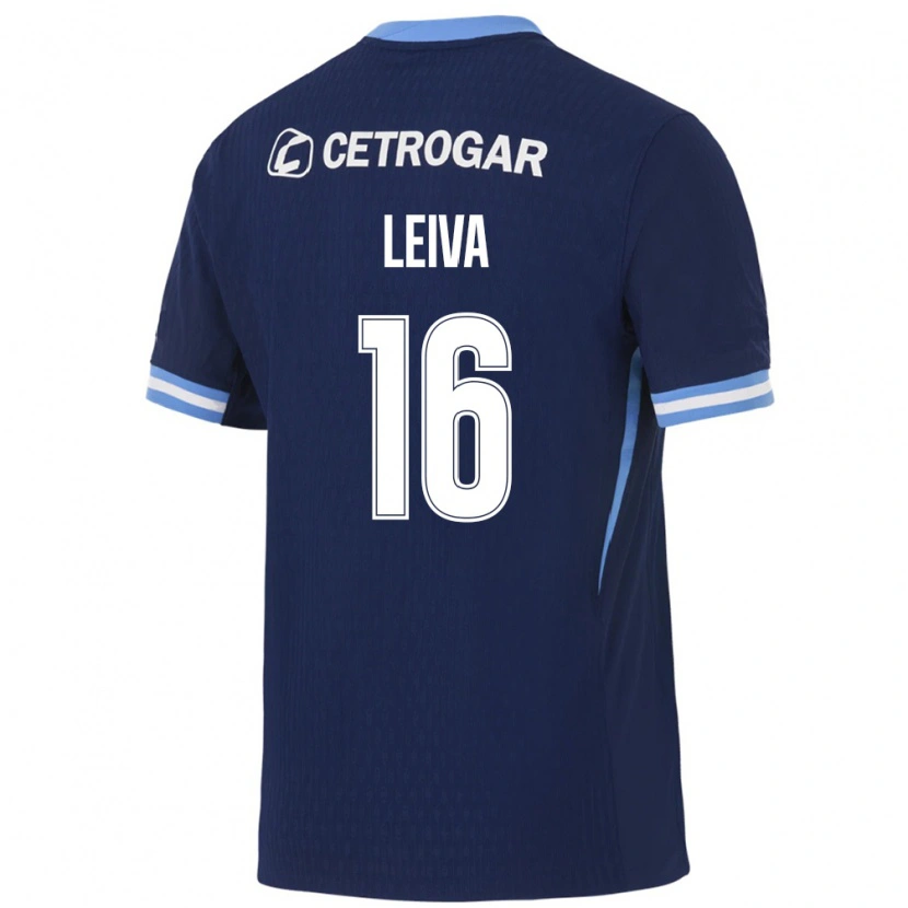 Danxen Hombre Camiseta Gonzalo Leiva #16 Azul Real Azul Claro Blanco 2ª Equipación 2026/27 La Camisa México