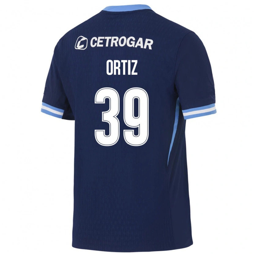 Danxen Hombre Camiseta Alan Ortiz #39 Azul Real Azul Claro Blanco 2ª Equipación 2026/27 La Camisa México