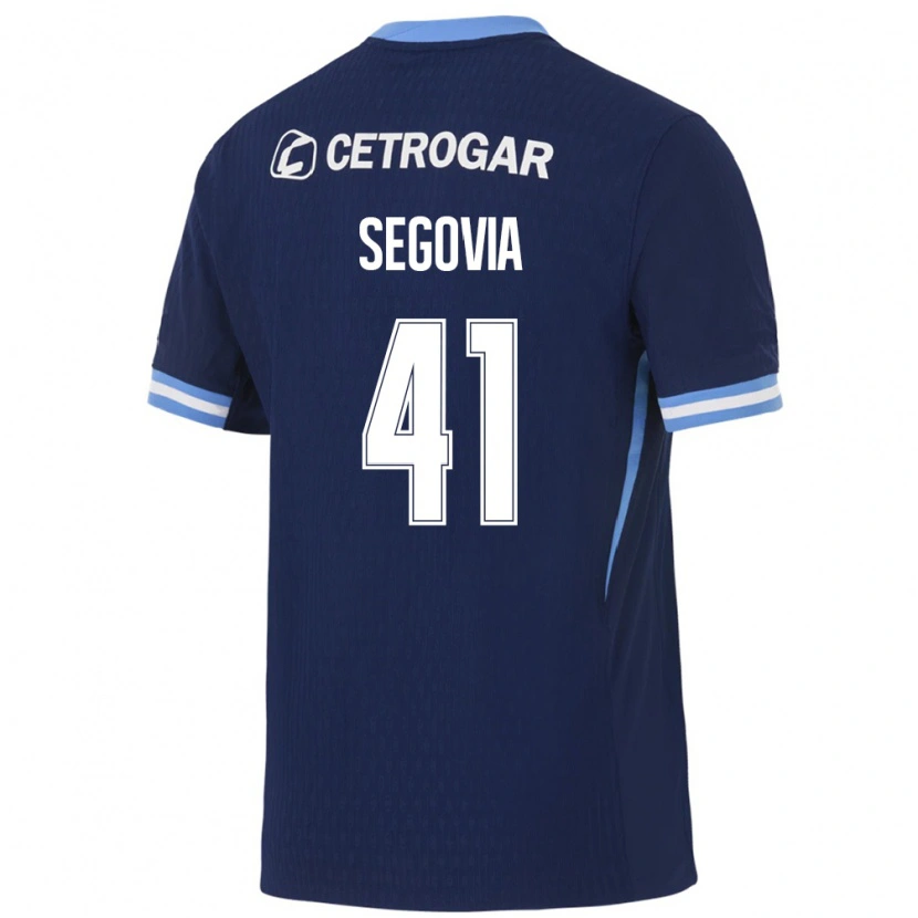 Danxen Hombre Camiseta Imanol Segovia #41 Azul Real Azul Claro Blanco 2ª Equipación 2026/27 La Camisa México