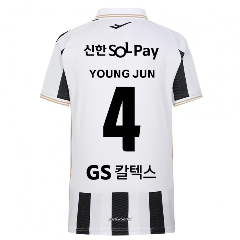 Danxen Hombre Camiseta Young-Jun Lee #4 Blanco Negro 2ª Equipación 2026/27 La Camisa México
