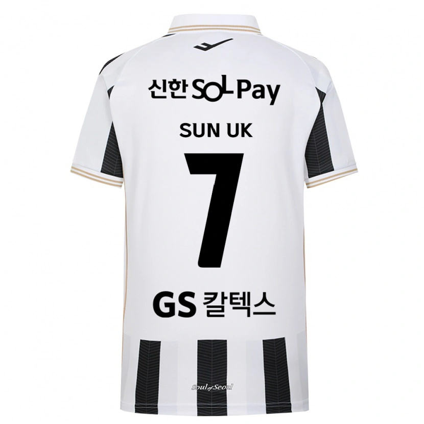 Danxen Hombre Camiseta Sun-Uk Park #7 Blanco Negro 2ª Equipación 2026/27 La Camisa México