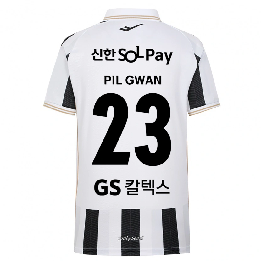 Danxen Hombre Camiseta Pil-Gwan Ko #23 Blanco Negro 2ª Equipación 2026/27 La Camisa México