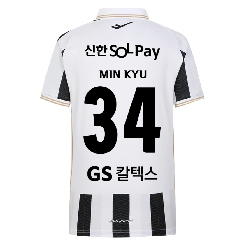 Danxen Hombre Camiseta Min-Kyu Song #34 Blanco Negro 2ª Equipación 2026/27 La Camisa México