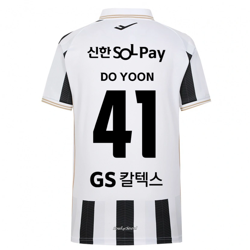 Danxen Hombre Camiseta Do-Yoon Hwang #41 Blanco Negro 2ª Equipación 2026/27 La Camisa México
