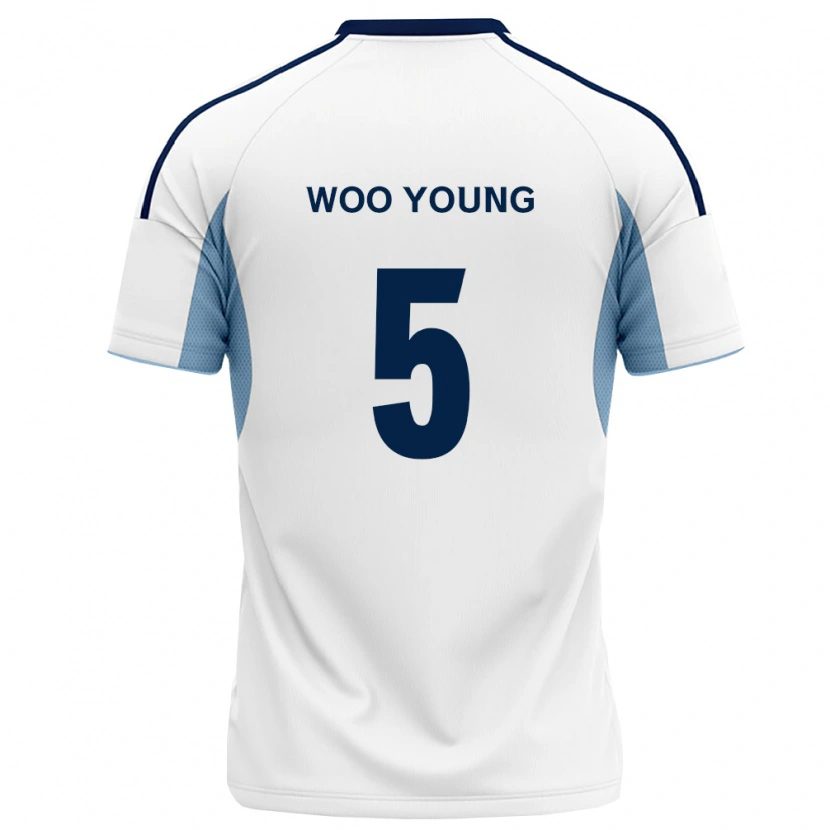 Danxen Hombre Camiseta Woo-Young Jung #5 Azul Real Blanco 2ª Equipación 2026/27 La Camisa México