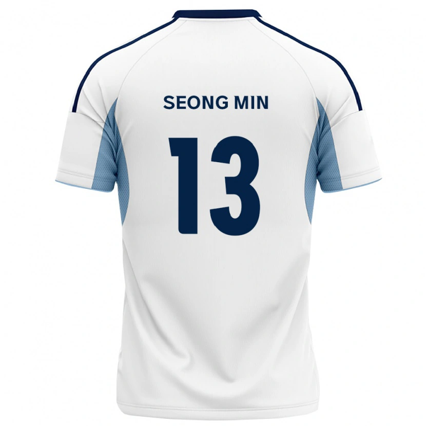 Danxen Hombre Camiseta Seong-Min Ryu #13 Azul Real Blanco 2ª Equipación 2026/27 La Camisa México
