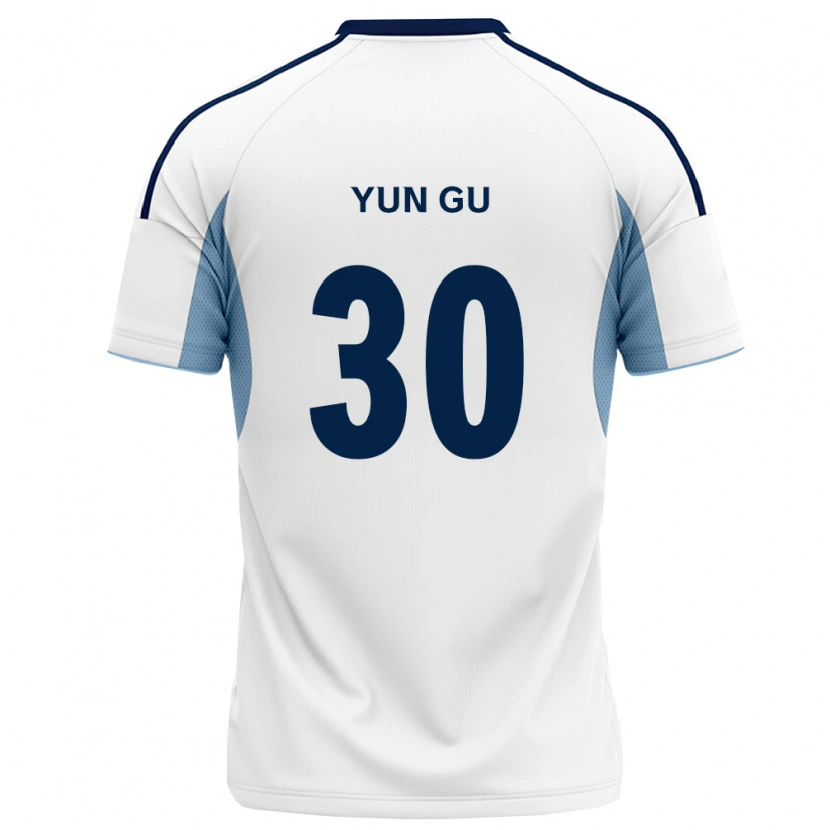Danxen Hombre Camiseta Yun-Gu Kang #30 Azul Real Blanco 2ª Equipación 2026/27 La Camisa México