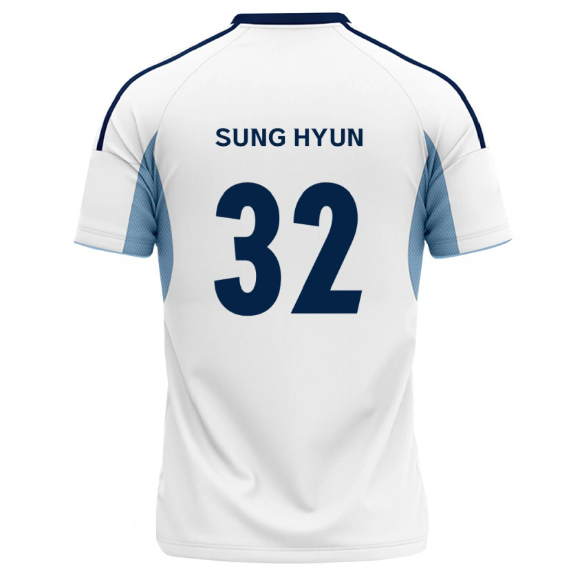 Danxen Hombre Camiseta Sung-Hyun Park #32 Azul Real Blanco 2ª Equipación 2026/27 La Camisa México