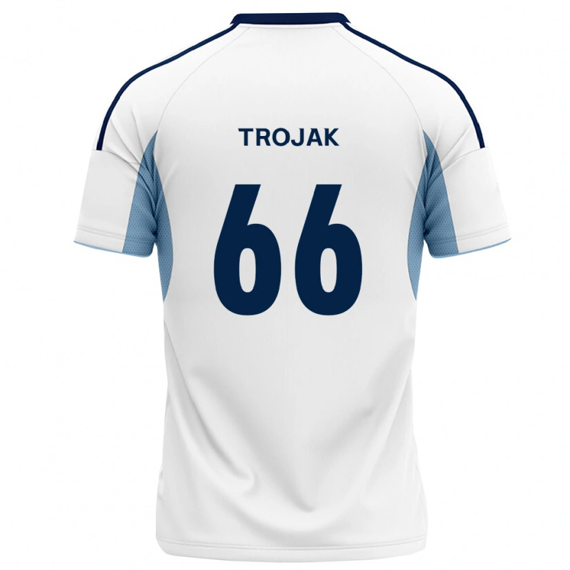 Danxen Hombre Camiseta Milosz Trojak #66 Azul Real Blanco 2ª Equipación 2026/27 La Camisa México