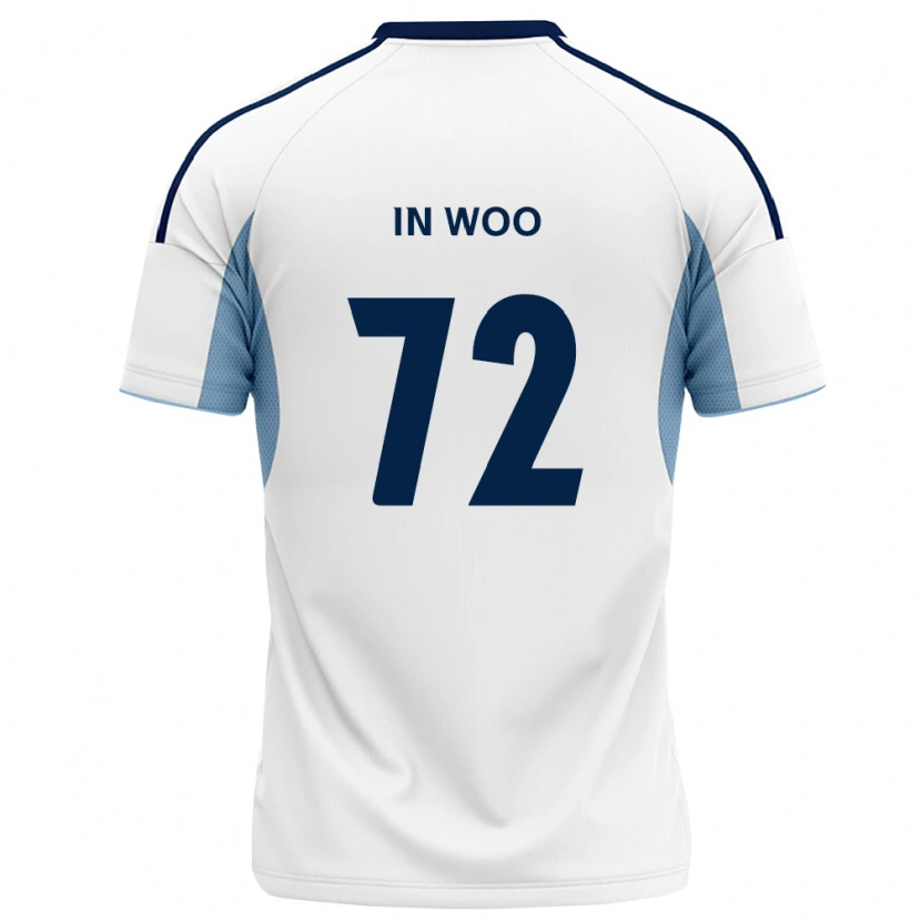 Danxen Hombre Camiseta In-Woo Back #72 Azul Real Blanco 2ª Equipación 2026/27 La Camisa México