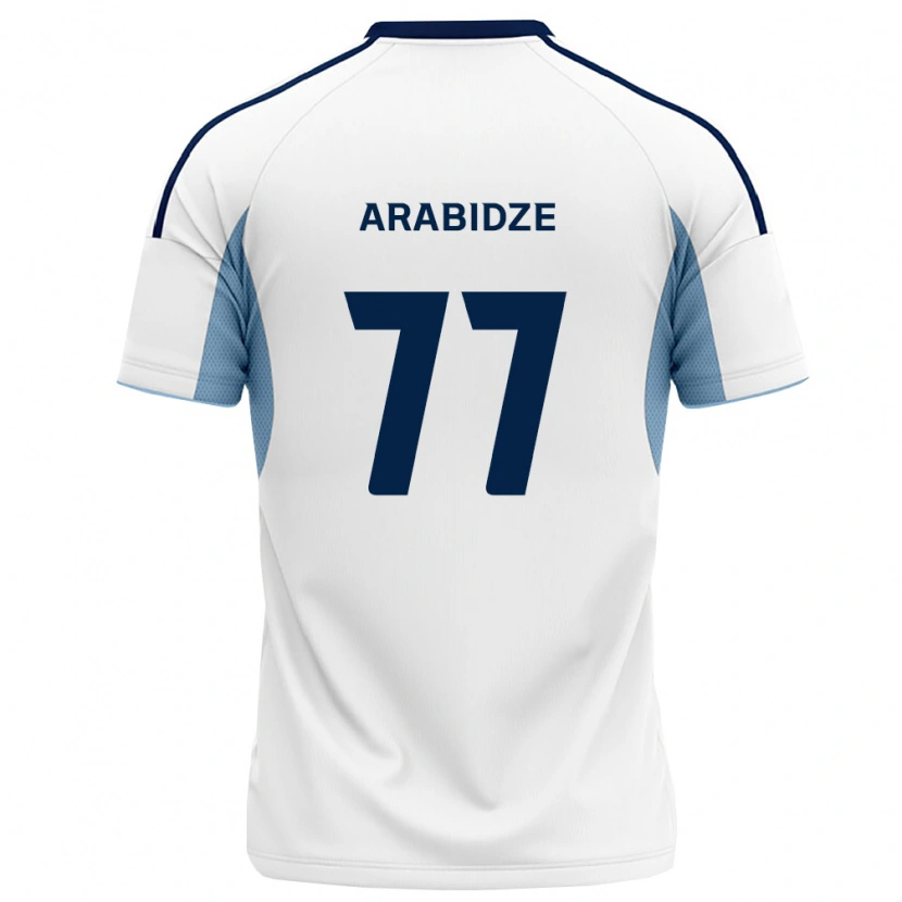Danxen Hombre Camiseta Giorgi Arabidze #77 Azul Real Blanco 2ª Equipación 2026/27 La Camisa México