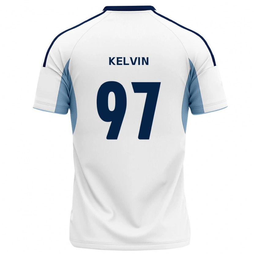 Danxen Hombre Camiseta Kelvin #97 Azul Real Blanco 2ª Equipación 2026/27 La Camisa México