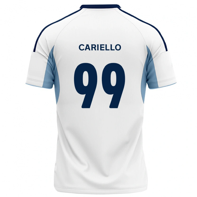 Danxen Hombre Camiseta Yago Cariello #99 Azul Real Blanco 2ª Equipación 2026/27 La Camisa México