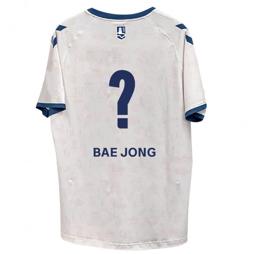 Danxen Hombre Camiseta Bae-Jong Park #0 Azul Real Blanco 2ª Equipación 2026/27 La Camisa México