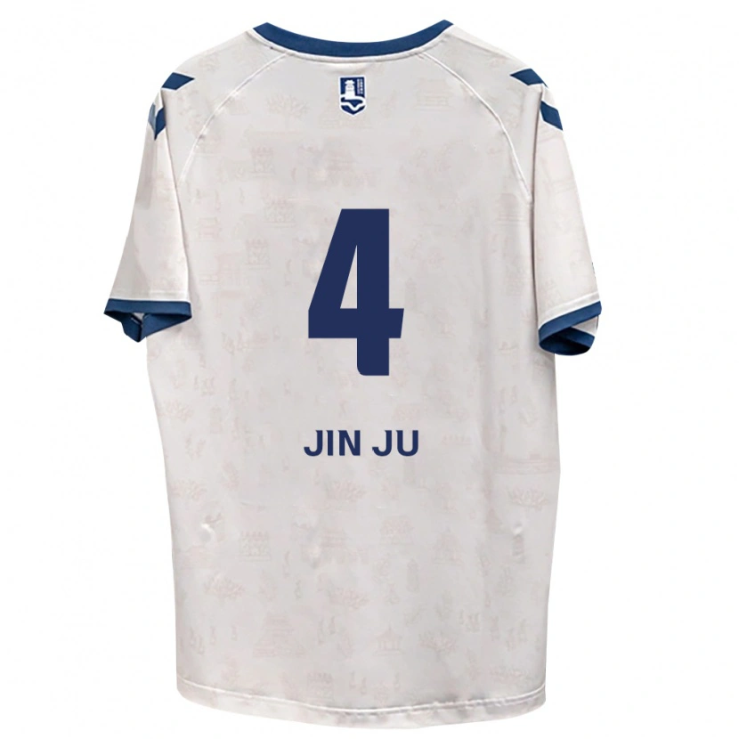 Danxen Hombre Camiseta Jin-Ju Seo #4 Azul Real Blanco 2ª Equipación 2026/27 La Camisa México