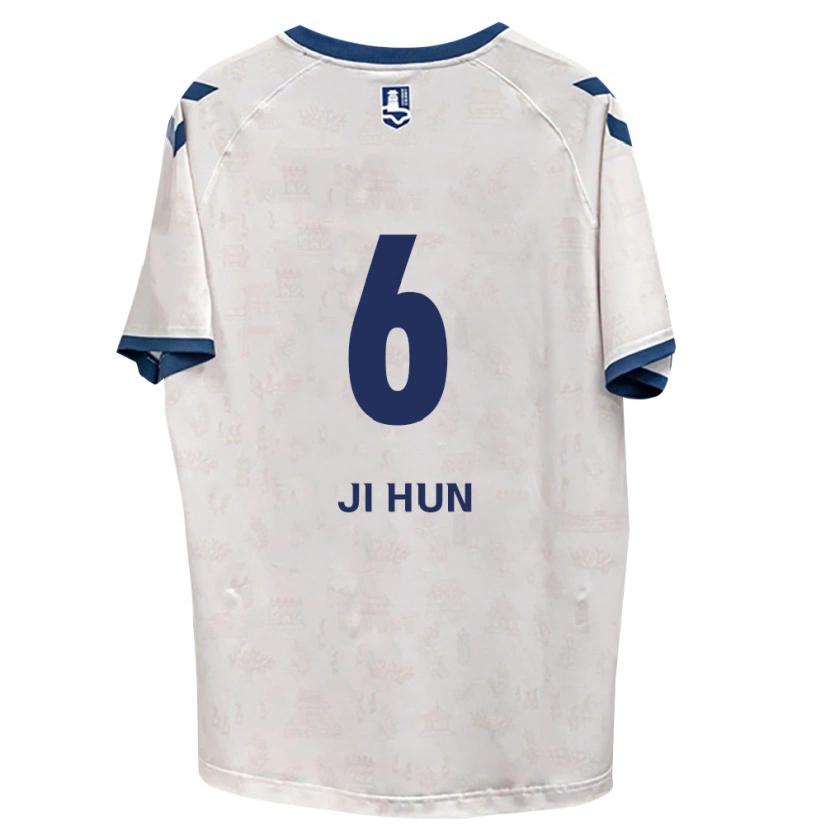 Danxen Hombre Camiseta Ji-Hun Kim #6 Azul Real Blanco 2ª Equipación 2026/27 La Camisa México