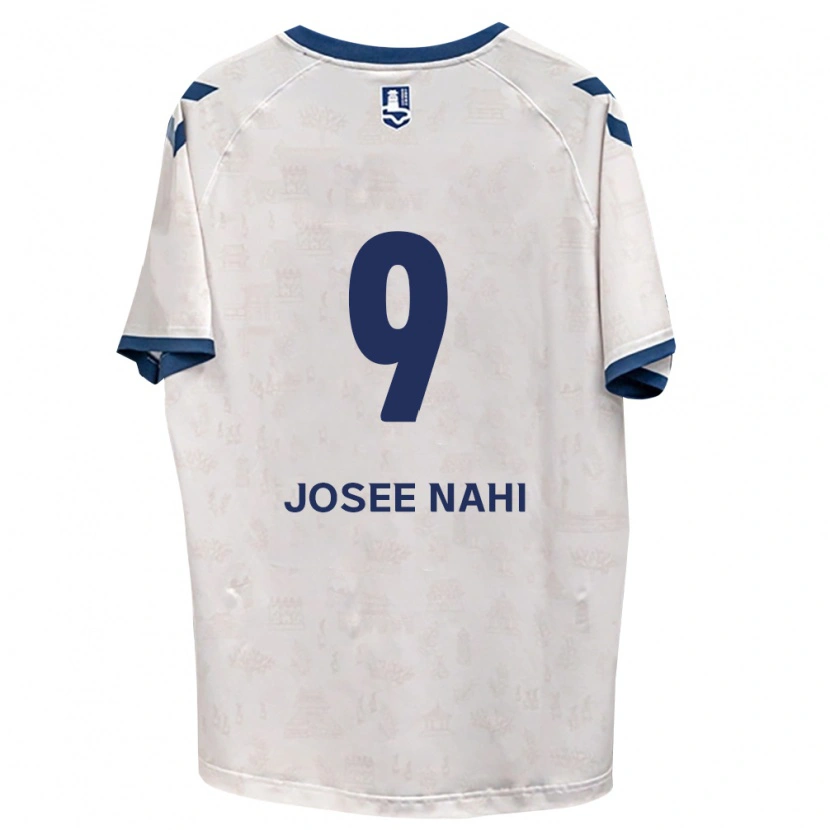 Danxen Hombre Camiseta Josée Nahi #9 Azul Real Blanco 2ª Equipación 2026/27 La Camisa México