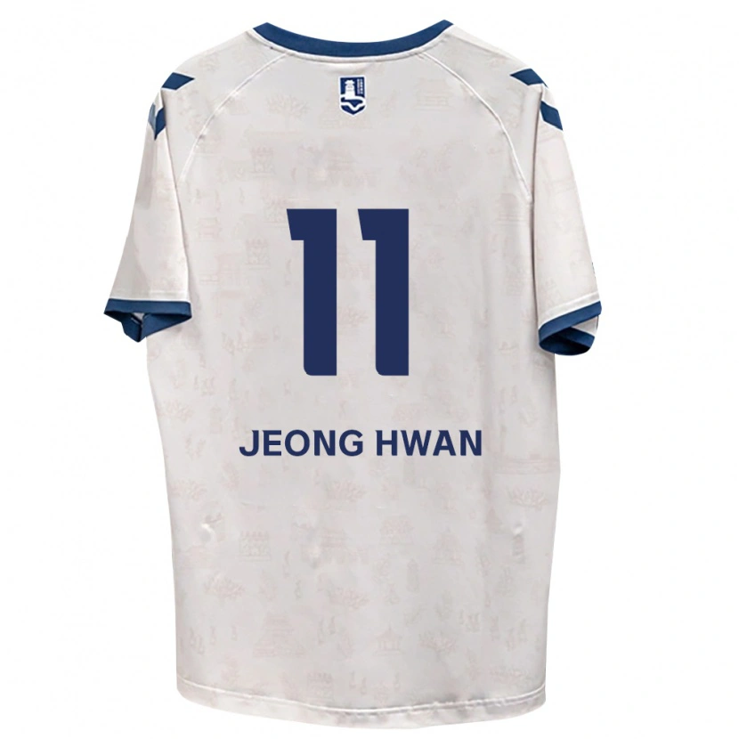 Danxen Hombre Camiseta Jeong-Hwan Kim #11 Azul Real Blanco 2ª Equipación 2026/27 La Camisa México