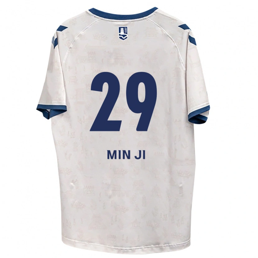Danxen Hombre Camiseta Min-Ji Jeon #29 Azul Real Blanco 2ª Equipación 2026/27 La Camisa México