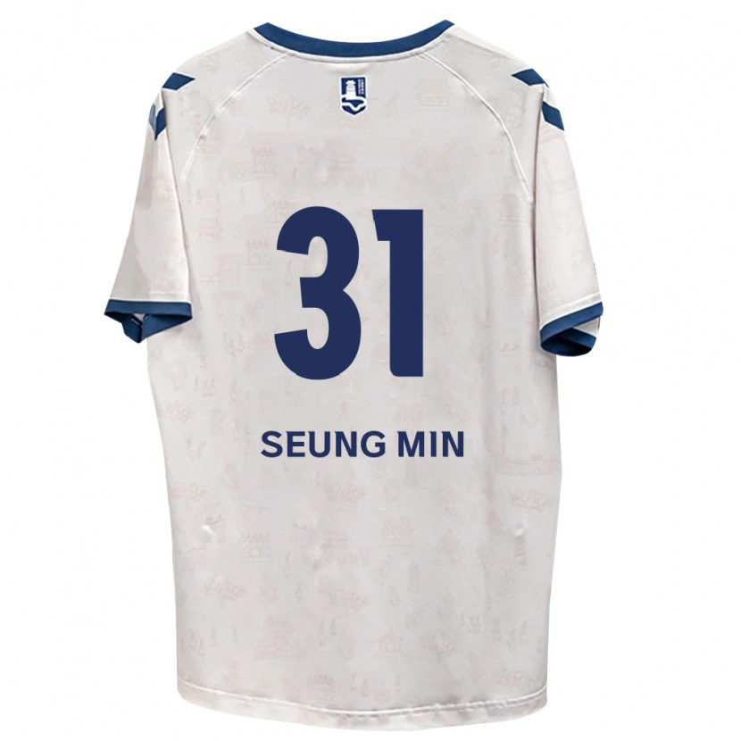 Danxen Hombre Camiseta Seung-Min Baek #31 Azul Real Blanco 2ª Equipación 2026/27 La Camisa México