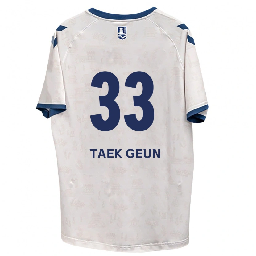 Danxen Hombre Camiseta Taek-Geun Lee #33 Azul Real Blanco 2ª Equipación 2026/27 La Camisa México