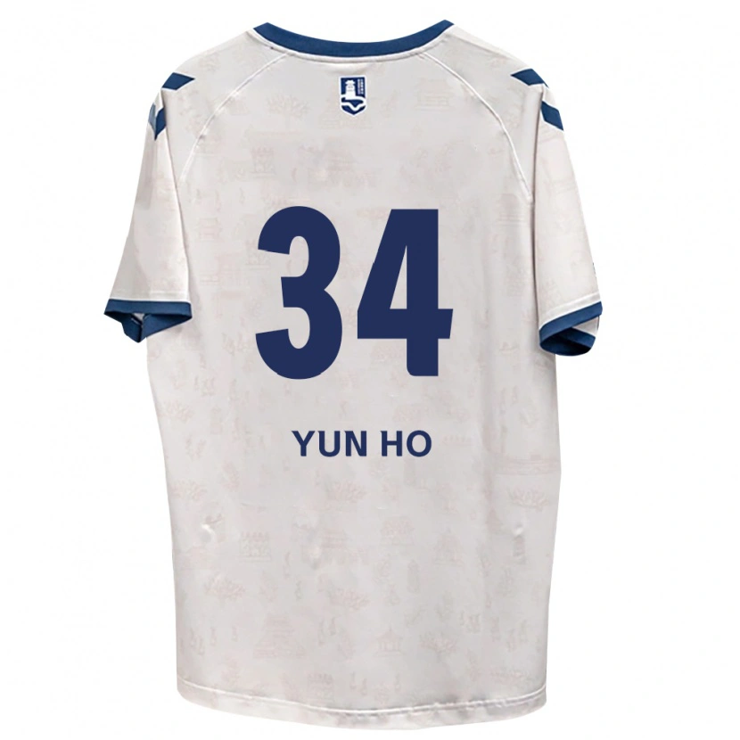 Danxen Hombre Camiseta Yun-Ho Jang #34 Azul Real Blanco 2ª Equipación 2026/27 La Camisa México
