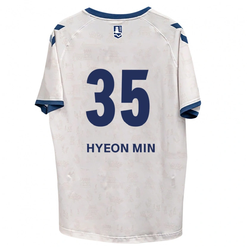 Danxen Hombre Camiseta Hyeon-Min Kim #35 Azul Real Blanco 2ª Equipación 2026/27 La Camisa México