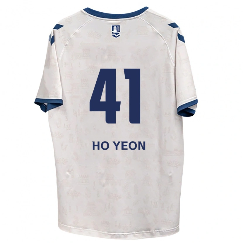 Danxen Hombre Camiseta Ho-Yeon Joo #41 Azul Real Blanco 2ª Equipación 2026/27 La Camisa México