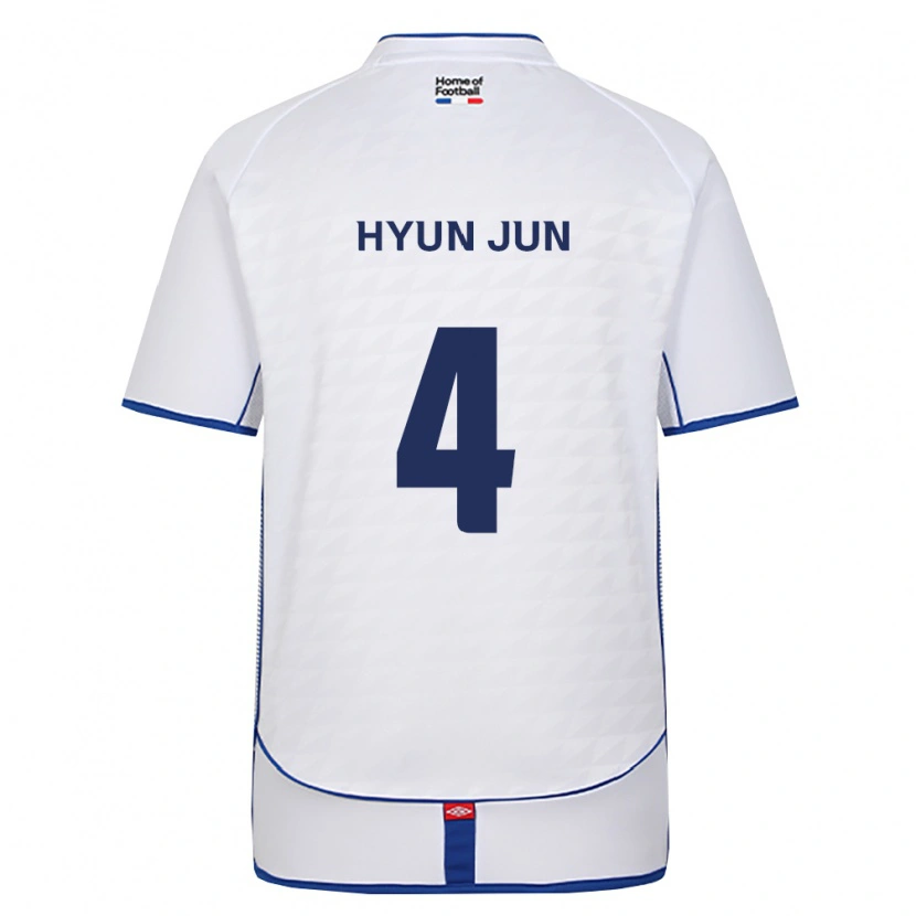 Danxen Hombre Camiseta Hyun-Jun Roh #4 Negro Blanco Rojo 2ª Equipación 2026/27 La Camisa México