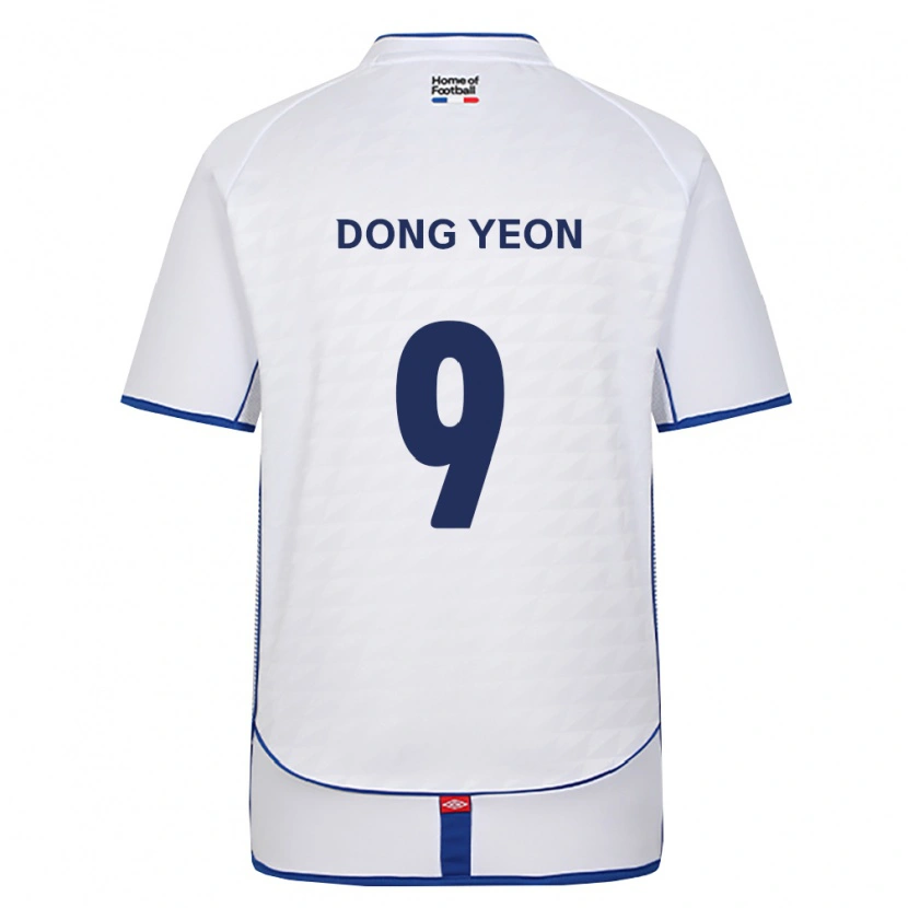 Danxen Hombre Camiseta Dong-Yeon Kim #9 Negro Blanco Rojo 2ª Equipación 2026/27 La Camisa México